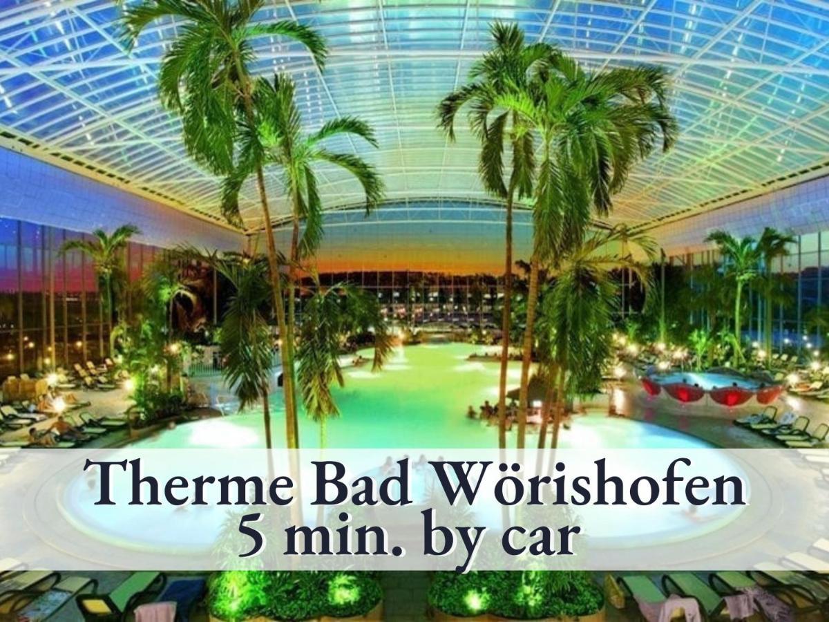 Sehr große Ferienwohnung in bester Lage mit großer Sonnenterrasse l Innenstadtnähe l 1 Minute zum Bahnhof l Große Küche l TV l Extra-WC l Free-WLAN l Willkommen im Hallo!-Apartment 5 Bad Wörishofen Exterior foto